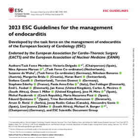2023-ESC-Guidelines for the management of endocarditis